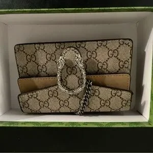 Gucci Tan and Brown Monogram Bag with Silver Accents Gucci | Bags | Gucci Tan And Brown Monogram Bag With Silver  main image 3